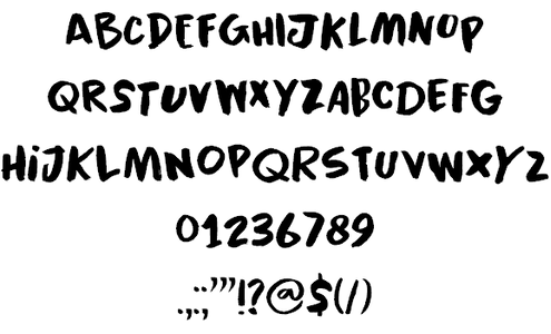 Black Cluster DEMO font