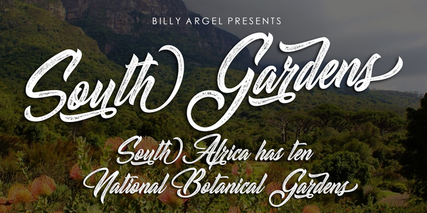 South Gardens Personal Use font