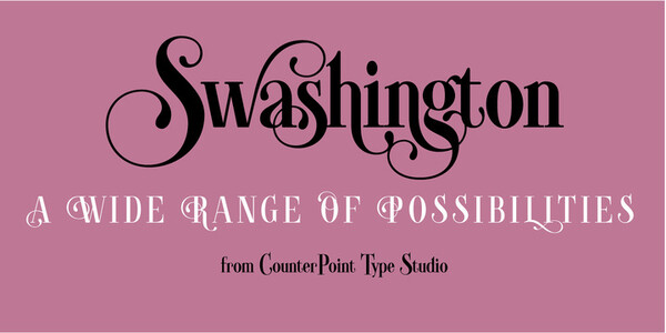 Swashington font