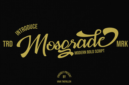 Mosgrade Personal Use font