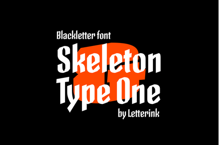 Skeleton Type One font