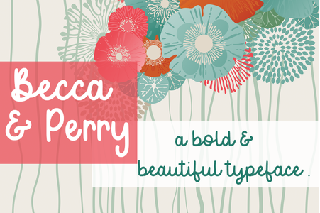 Becca & Perry font