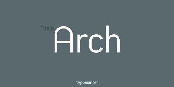 Arch font