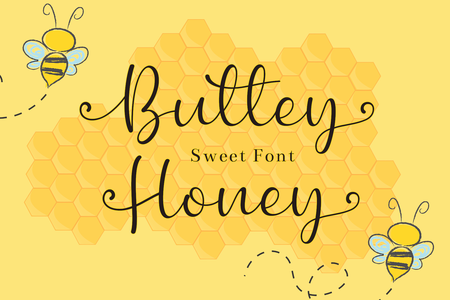 Buttey Honey font