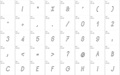 Quincaille Outline Italique