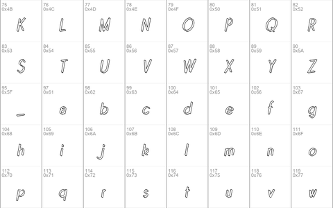 Quincaille Outline Italique