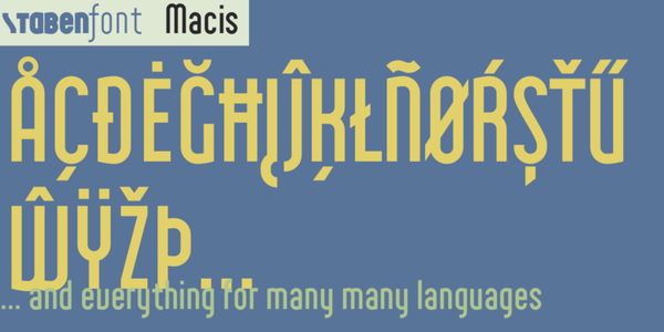 Macis font