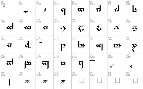 Tengwar Noldor Regular