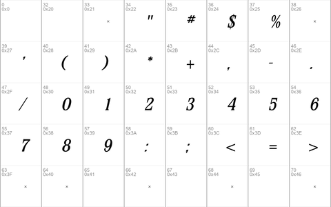 StirlingMediumItalicTab Regular