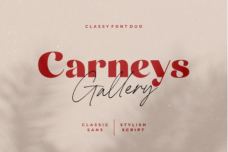 Carneys Gallery Script Demo Ver font