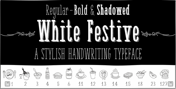 White Festive Demo font