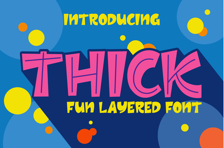 Thick font