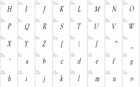 CarnegieCondensed Italic