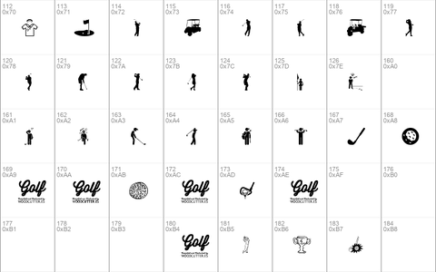 Golf Icons Regular