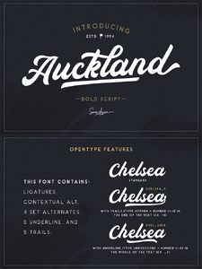 Auckland Script Free font