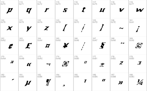 FZ WARPED 43 ITALIC