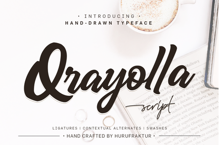 Qrayolla Script font