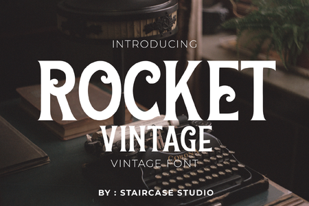 Rocket-Vintage font