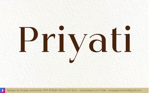 Priyati font