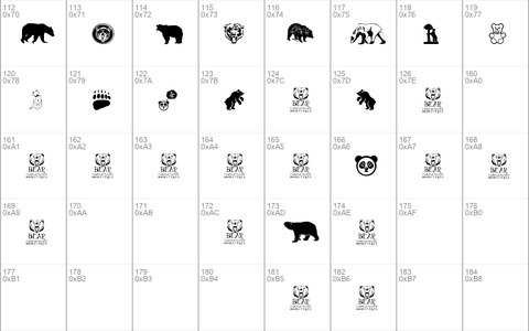 Bear Icons Regular