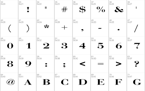 Bodoni Extended Regular