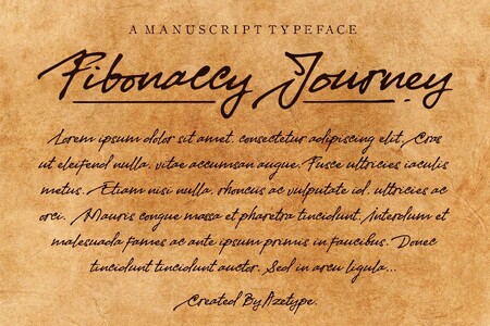 Fibonaccy Journey font