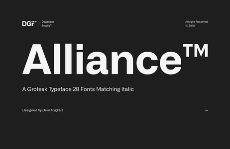 Alliance No.1 font