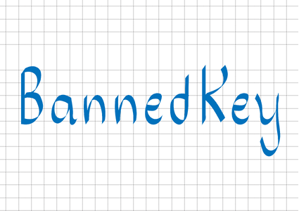 BannedKey font