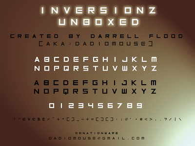 Inversionz Unboxed font
