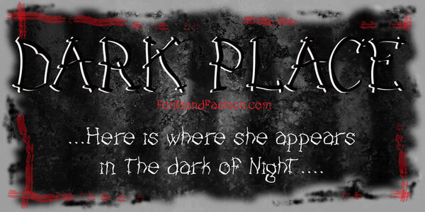 DARK PLACE_DEMO font