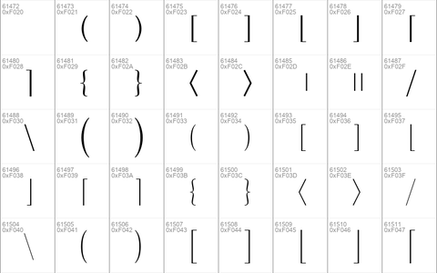 Lucida Bright Math Extension