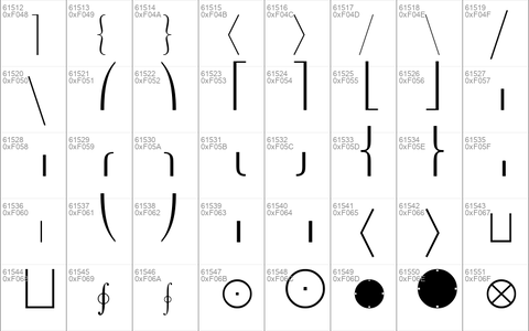 Lucida Bright Math Extension