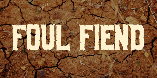 Foul Fiend font