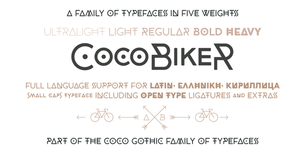 CocoBikeR font