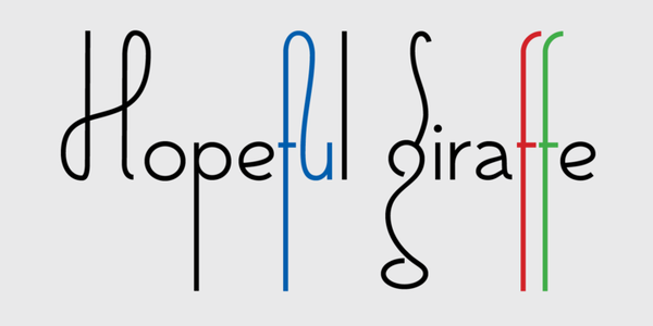HopefulGiraffe-Pen font