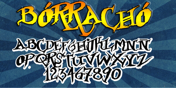 Borracho font