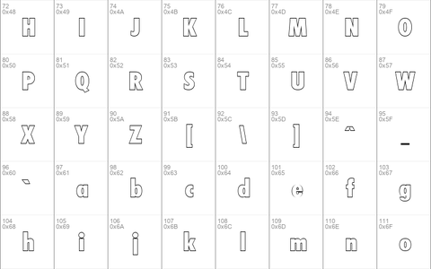 PeterBeckerCondOutline-ExtraBo ld-Regular