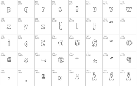 PeterBeckerCondOutline-ExtraBo ld-Regular