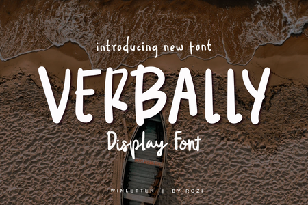 VERRBALY Consended font