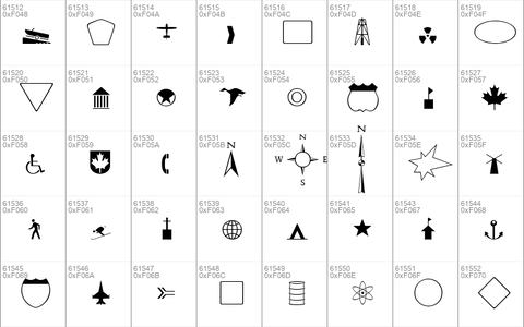 GeographicSymbols Regular