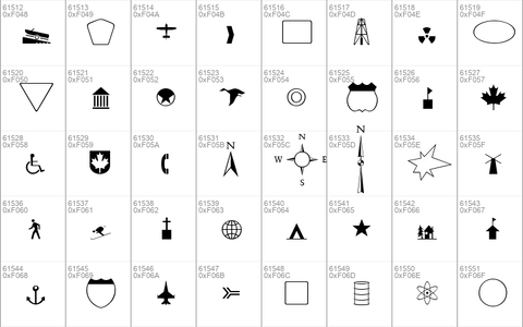 GeographicSymbols Regular