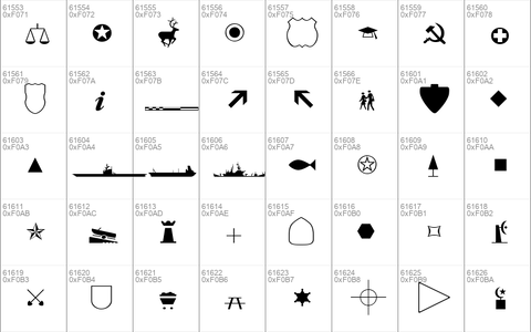 GeographicSymbols Regular