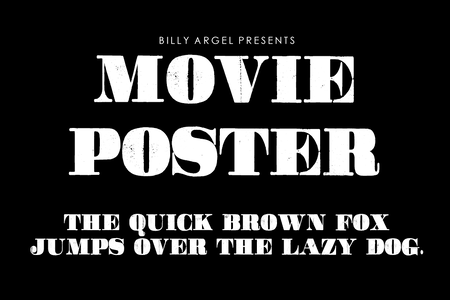 Movie Poster Personal Use font