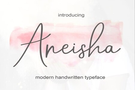 Aneisha Script Bold font