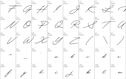 Quick Signature Personal Use font