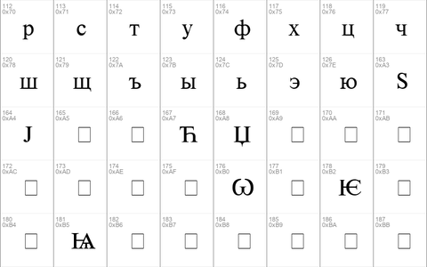 Cyrillic Classic Regular