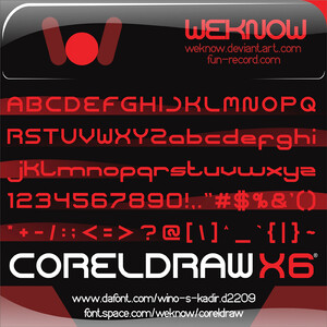 CORELDRAW font