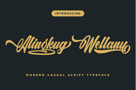 Alingkug Wellany font