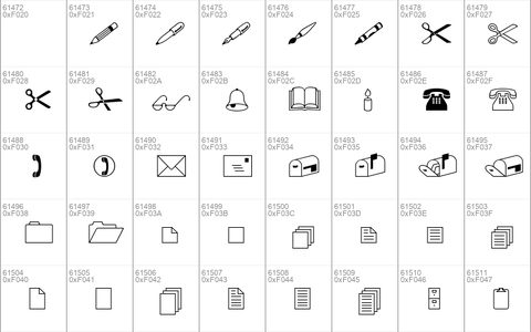 Lucida Icons Regular