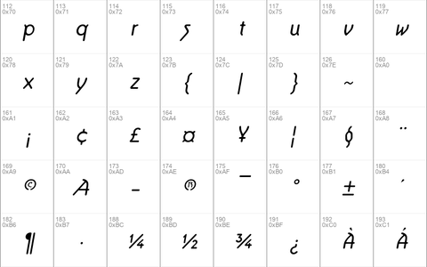 Aerolite Italic Regular